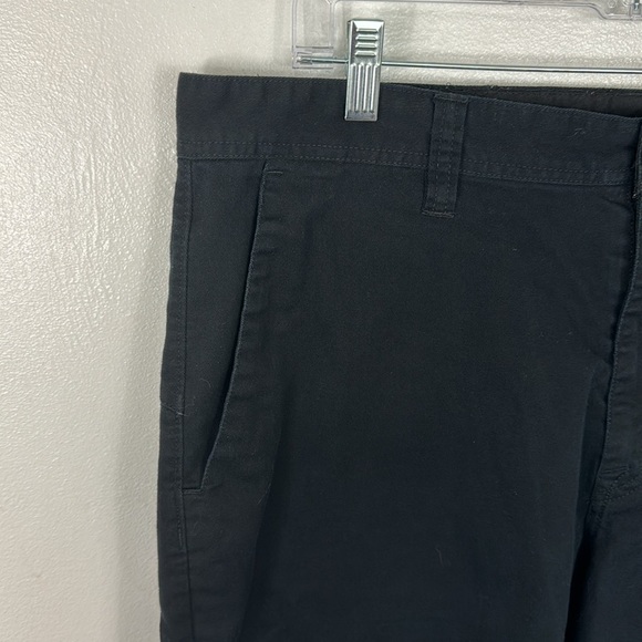 Volcom Men's 36 True To This Twill Shorts Black EUC Flat Front Inseam 9.75" - Picture 4 of 13